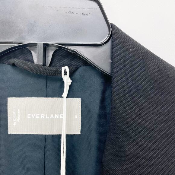 Everlane Women's The Easy Blazer Size 8 Black One Button Slim-Notch Lapel NWT - Picture 8 of 9
